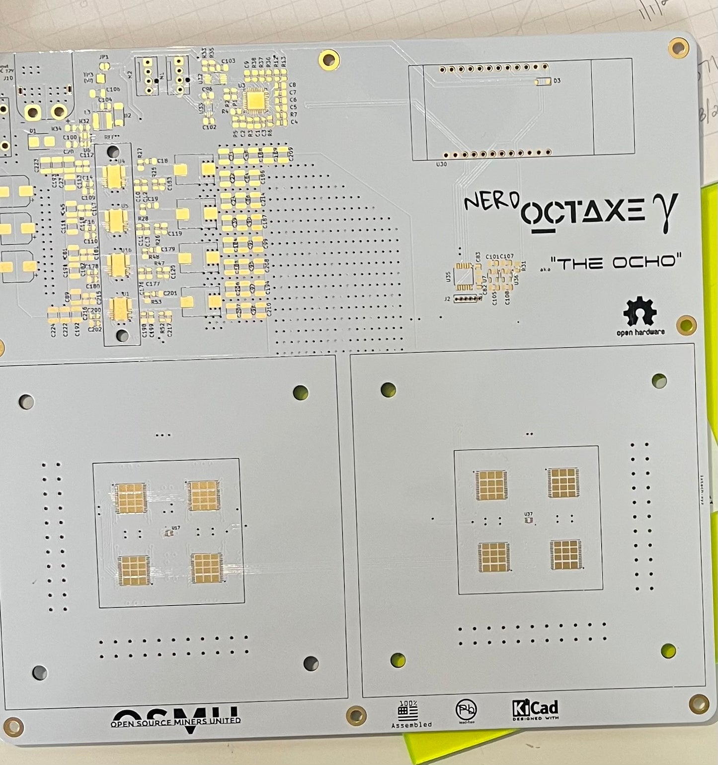 Nerdaxe Octaxe  gamma (The Ocho)- Bare PCB Boards