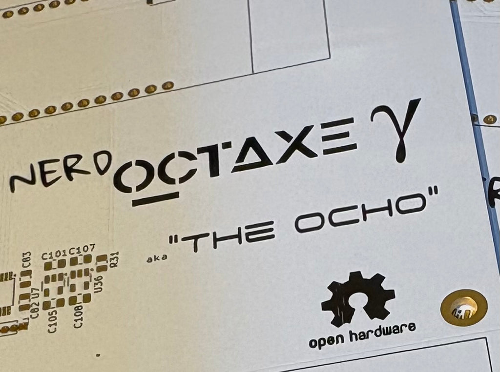 Nerdaxe Octaxe Gamma (The Ocho) - Bare PCB Boards (White)