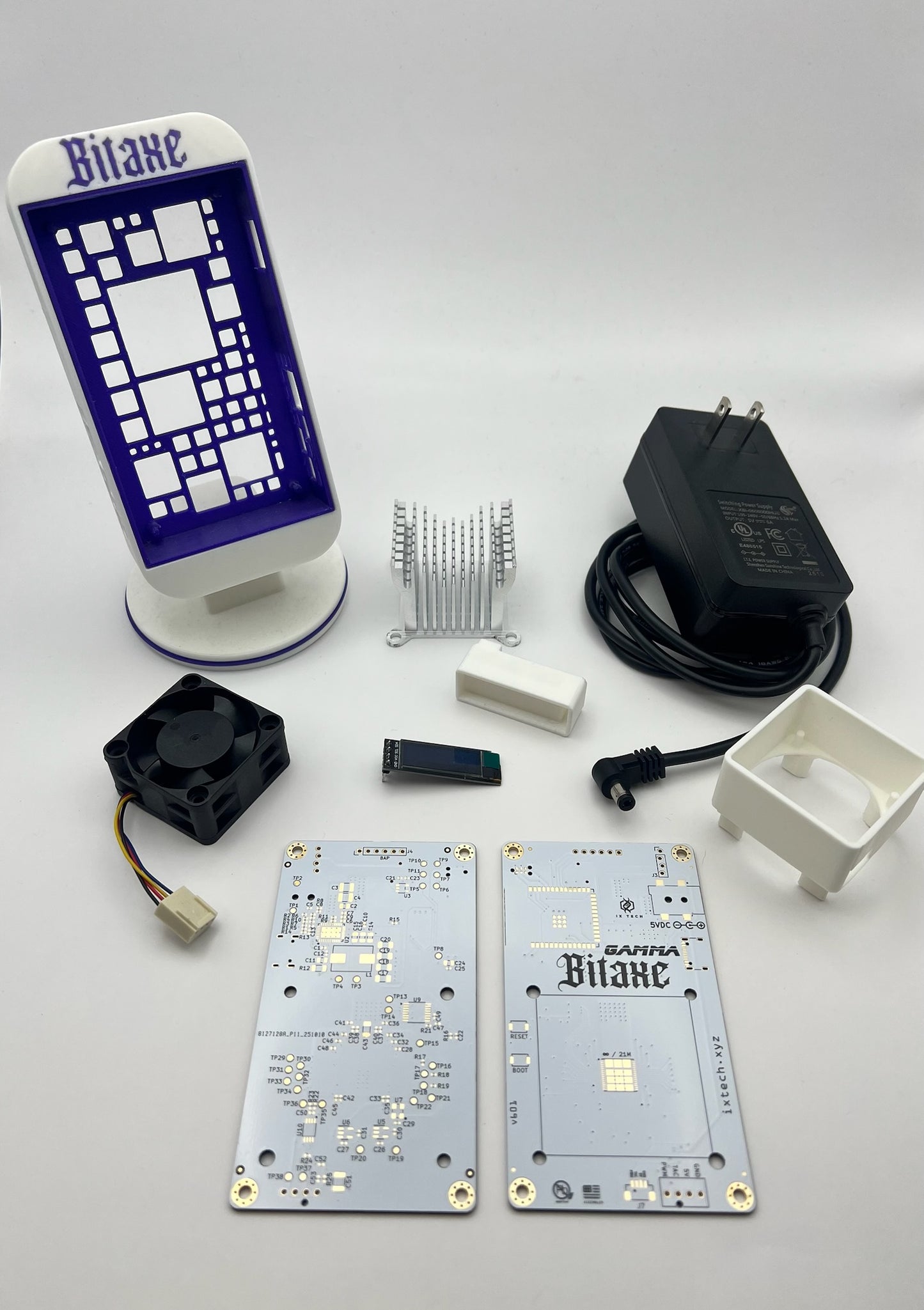 Bitaxe Gamma 601 DIY Kit - White Edition