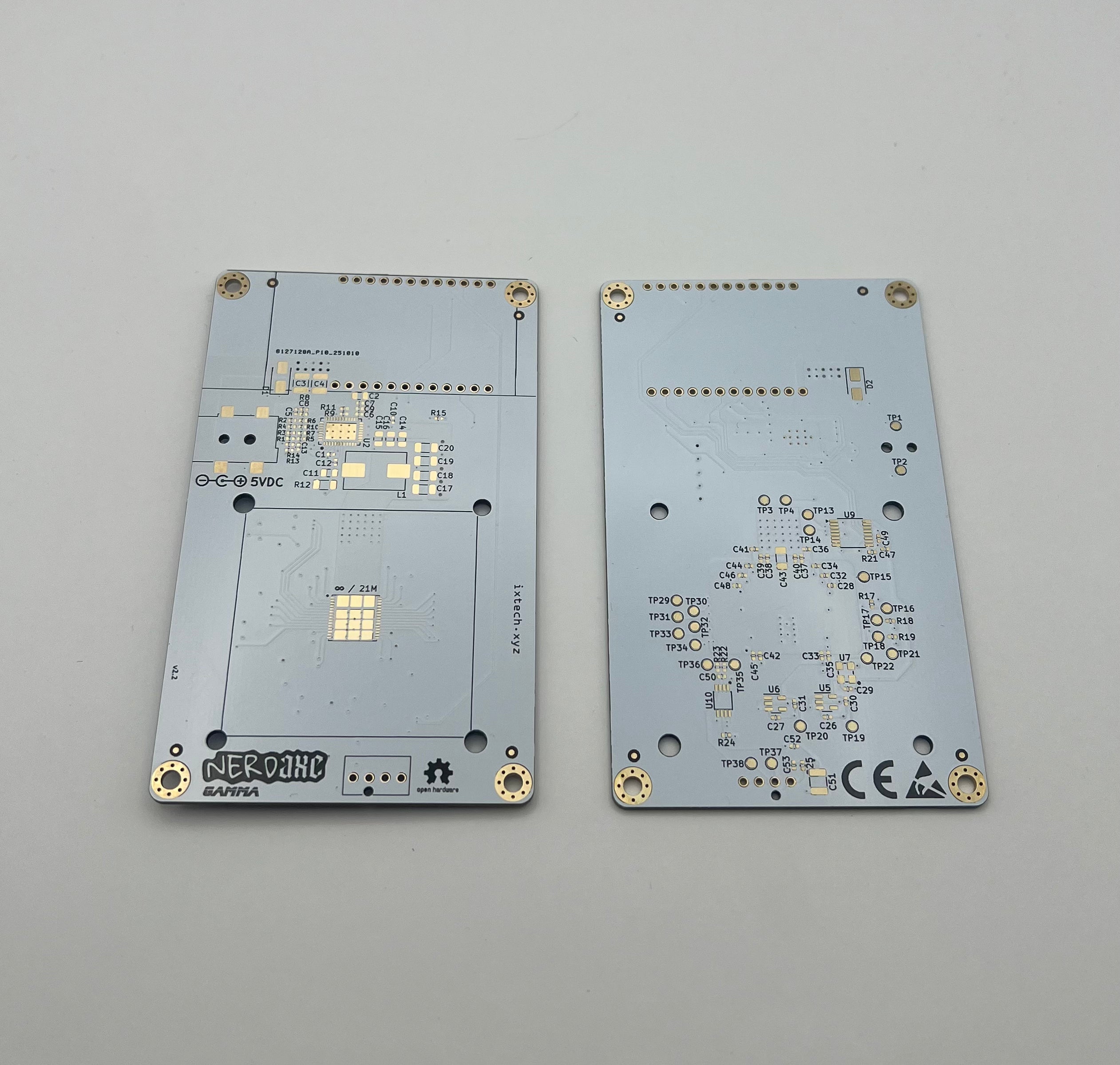 Nerdaxe Gamma v2.2-Bare PCB Boards (White)