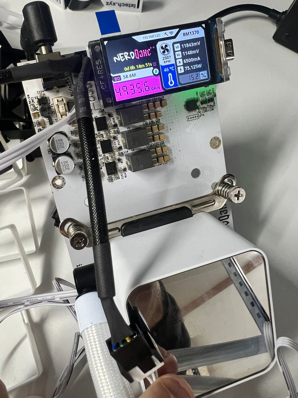 Nerdaxe QAxe Hydro VREG Active Cooling Kit (+ and ++)