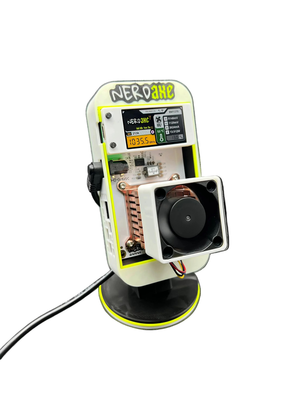 Nerdaxe Gamma – Full-Color Clarity & Smarter Bitcoin Mining