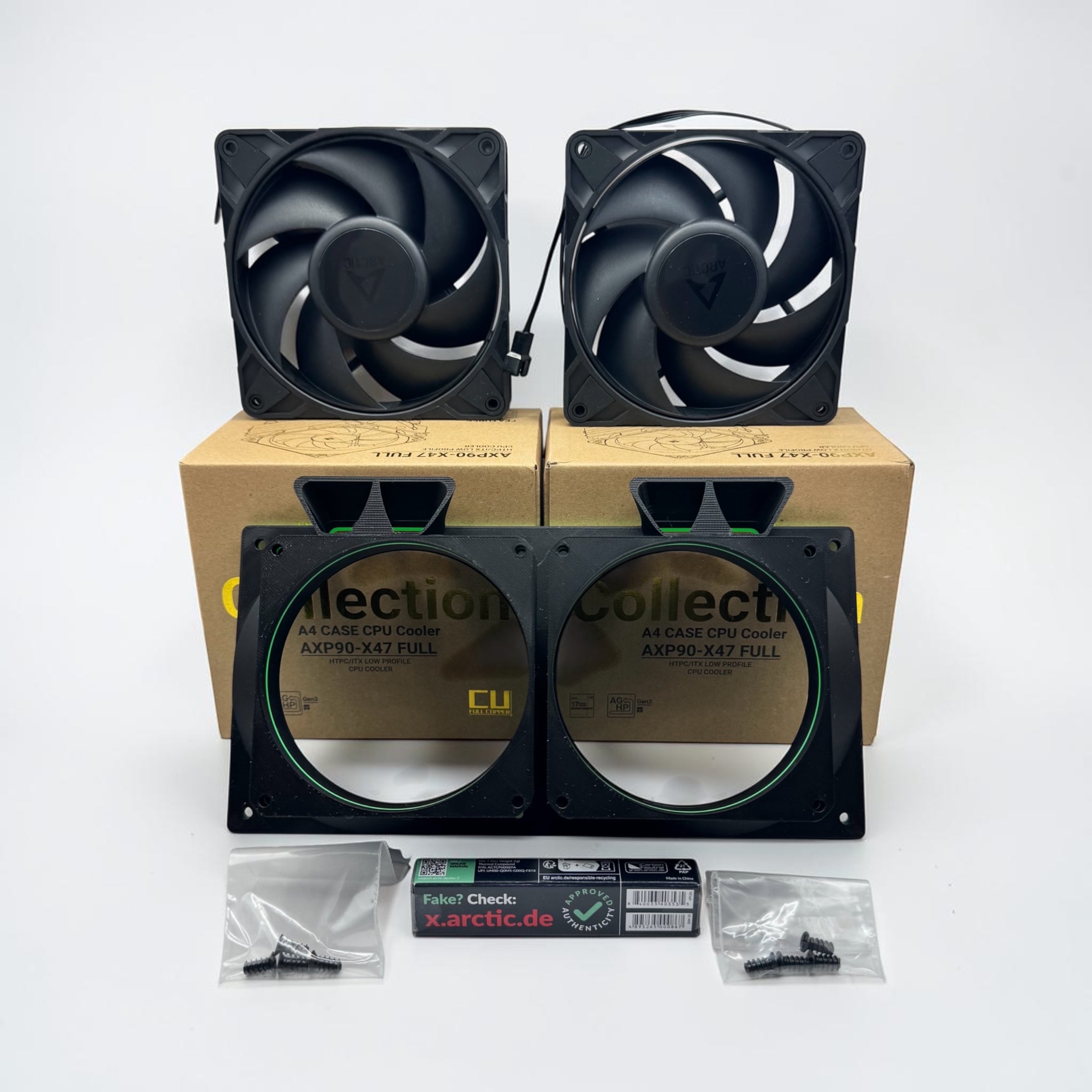 Octaxe Gamma Cooling Kit — Dual 120mm Shroud, Full Copper Heatsinks & Arctic Fans