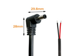 5.5 x 2.1mm 90-Degree Barrel Jack Pigtail Power Cable – 1M, 16 AWG | Bitaxe Compatible