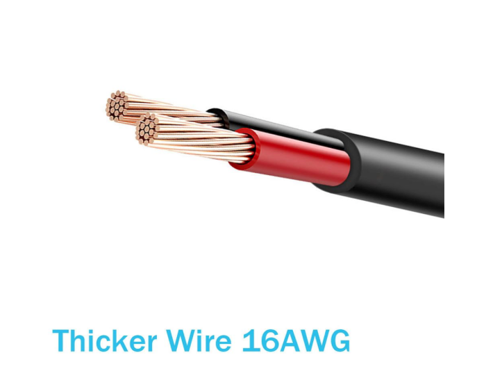 5.5 x 2.1mm 90-Degree Barrel Jack Pigtail Power Cable – 1M, 16 AWG | Bitaxe Compatible