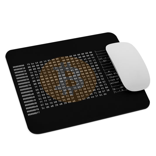 Bitcoin Genesis Block (Dark) Mouse pad